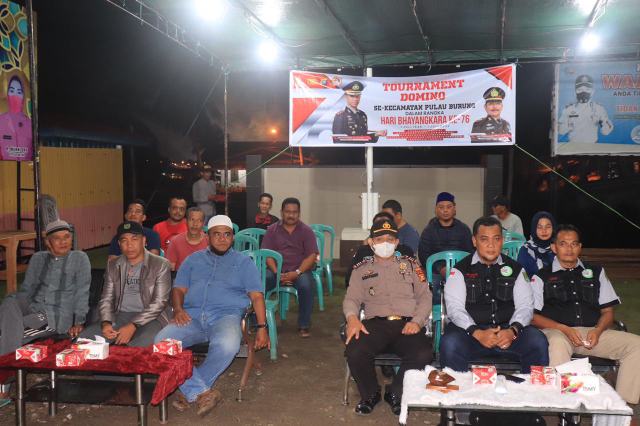 Meriahkan Hari Bhayangkara ke-76, Polsek Pulau Burung Gelar Turnamen Domino