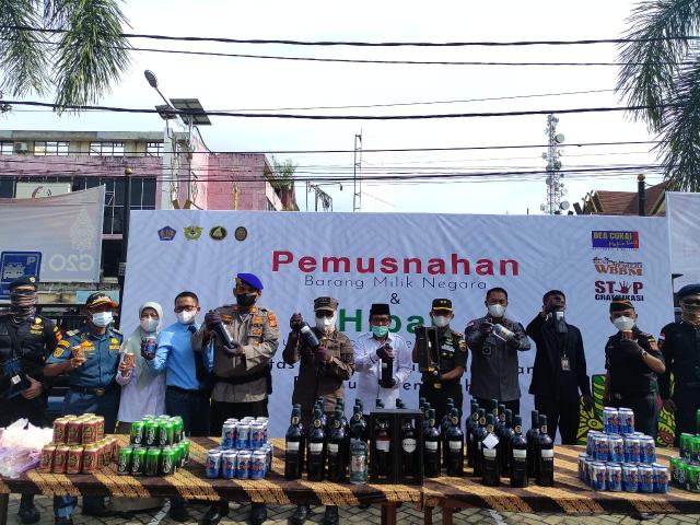 KPPBC TMP C Tembilahan Melakukan Pemusnahan Barang Hasil Penindakan Tahun 2017-2022