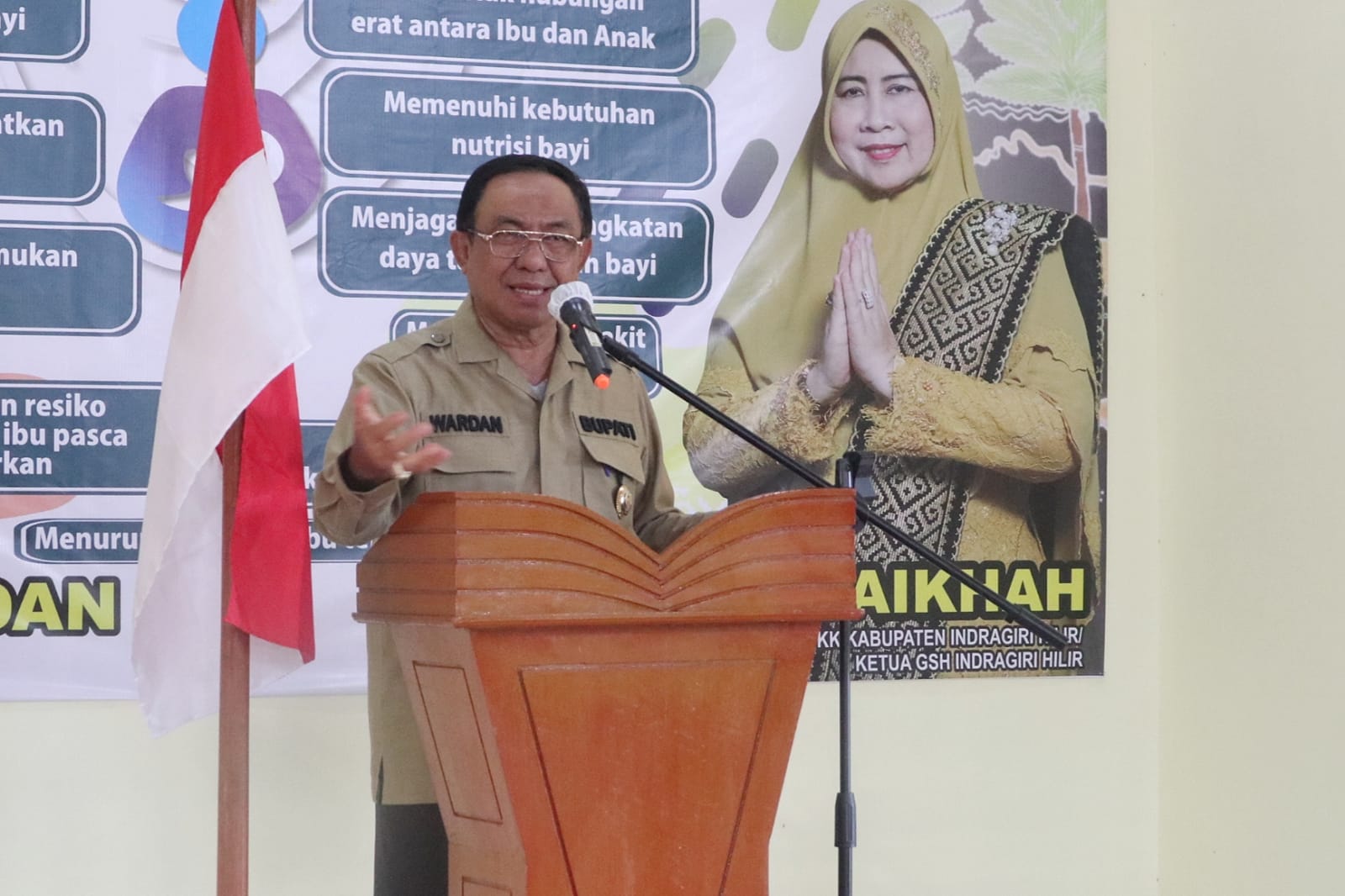 Komit Tekan Angka Stunting, Bupati Inhil Gelar Pelatihan Pencegahan dan Penanggulangan di Bagan Jaya 