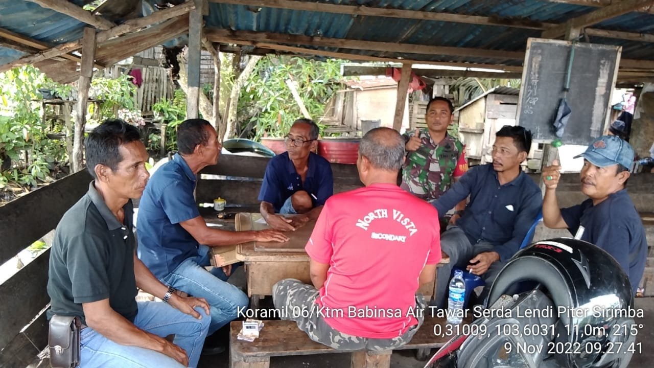 Serda Lendi Piter Sirimba Jalin Silaturahmi Bersama Elemen Masyarakat di Desa Air Tawar 